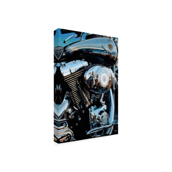 Roderick Stevens 'Sunset & Motorcycle' Canvas Art,22x32